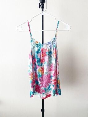 Tommy Bahama Floral Spaghetti Strap Top Size S